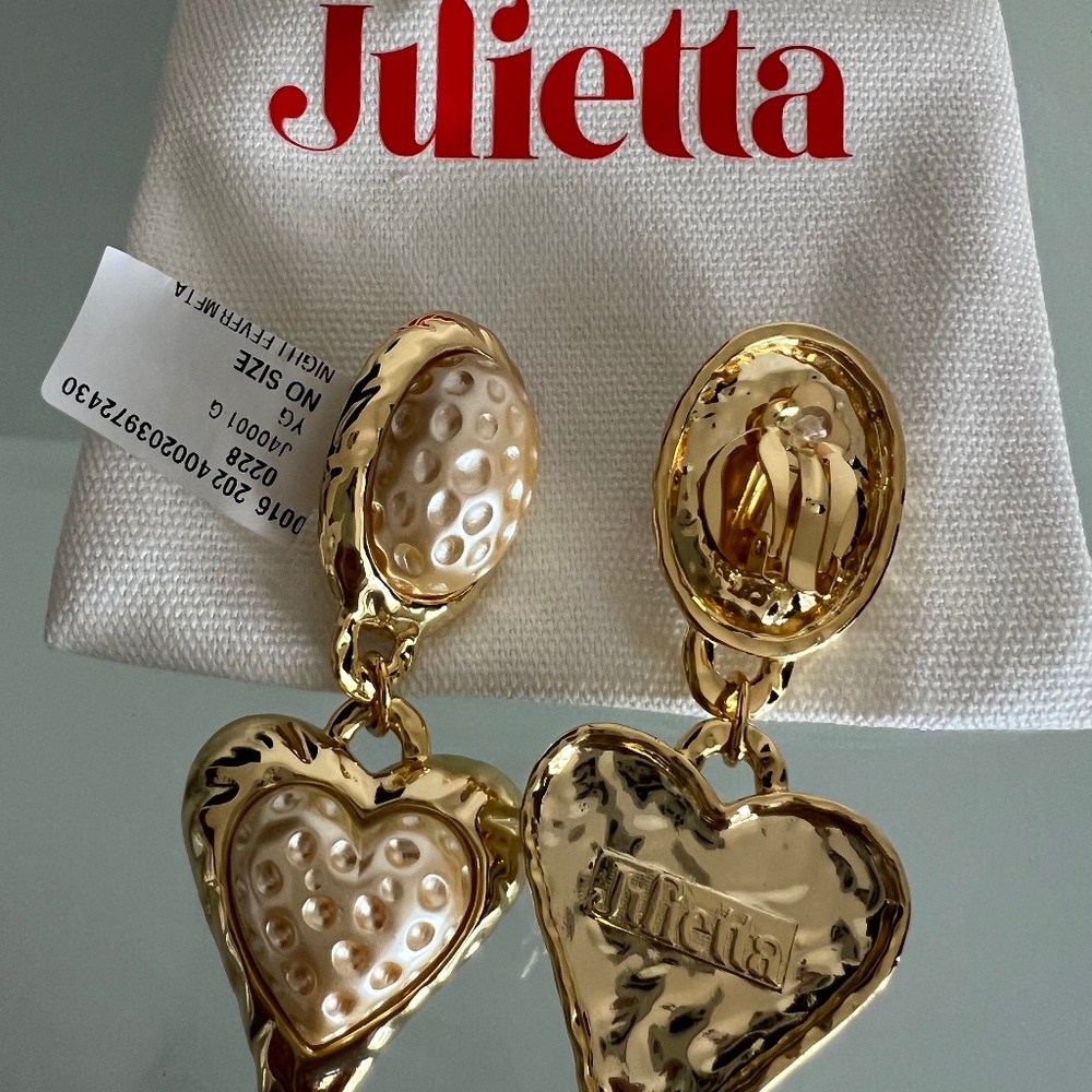 JULIETTA Night Fever Rhodium Plated & Resin Earrings